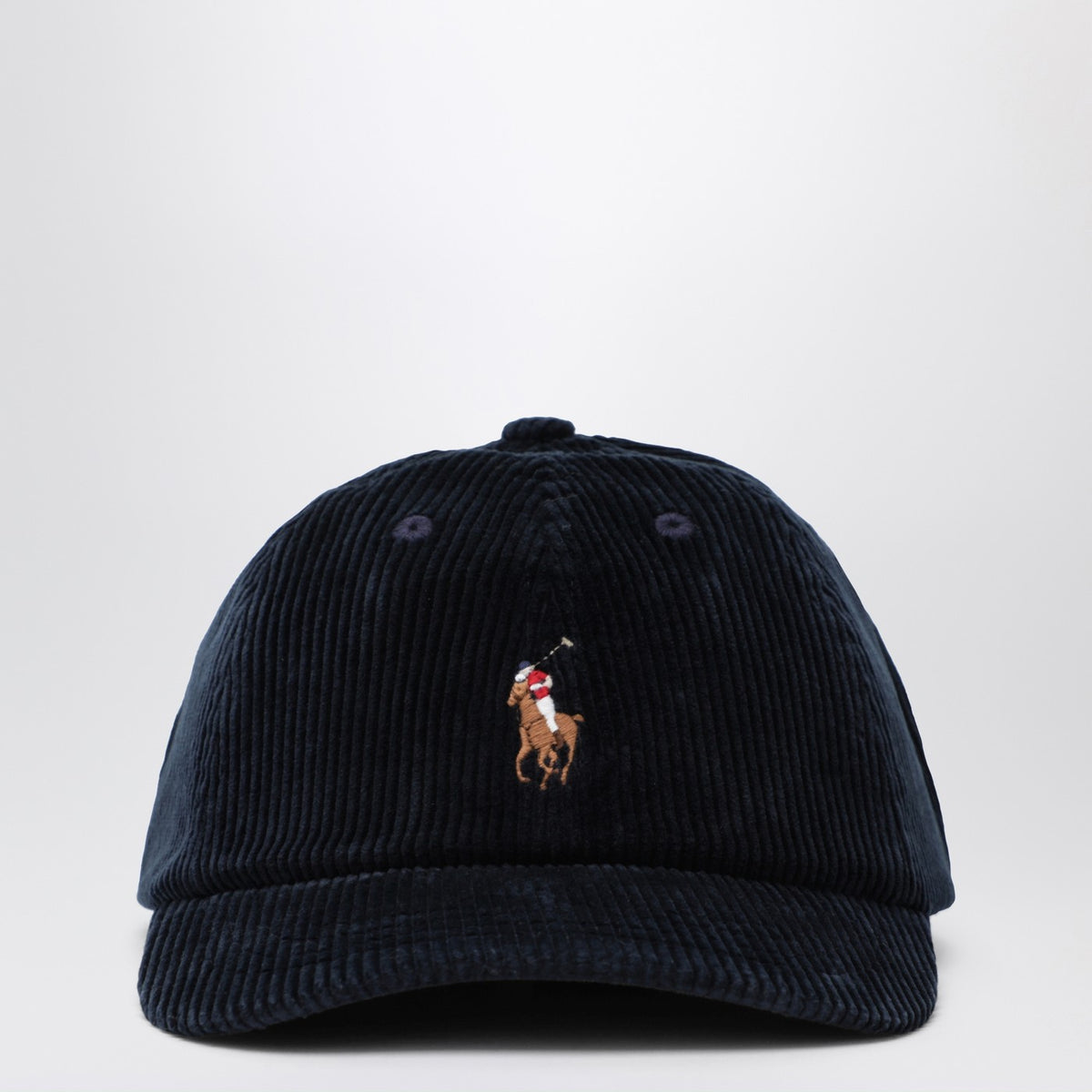 Polo ポロ ラルフローレン ネイビー ブルー コーデュロイ ベースボール キャップ - Image 4