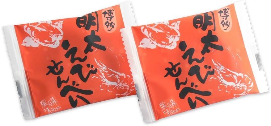 Hakata Mentaiko Shrimp Rice Crackers, Pack of 42