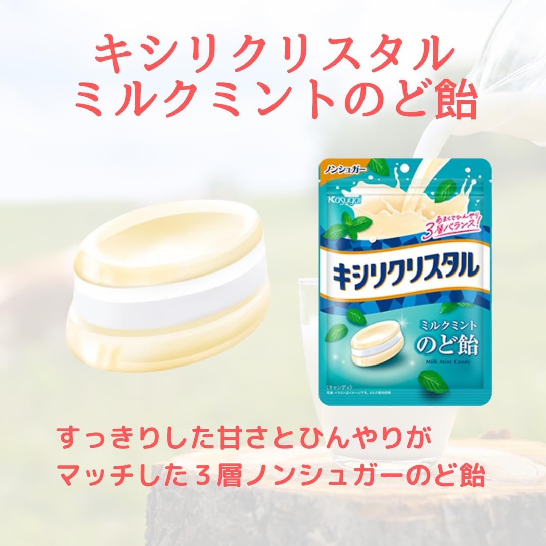 Non Sugar Milk Candy, Set of 3 Types, Zero Milk, Mint, Candy, Ghiblow Product Management Seal