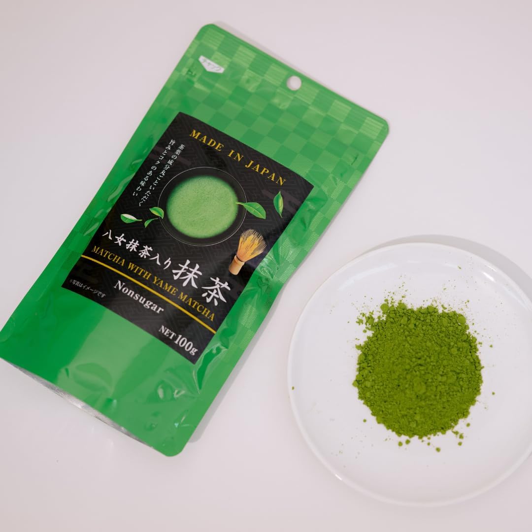 Organic Yaomi Matcha Powder 100g - Ceremony Grade Green Tea, First Harvest, Ichiban Tea, Premium Quality, Sugar-Free, Vegan, Gluten Free, Pure Japan