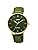 Casio MTP-VT01 Series Quartz Men's Watch, Gold x Green Leather MTP-VT01GL-3B, Formal