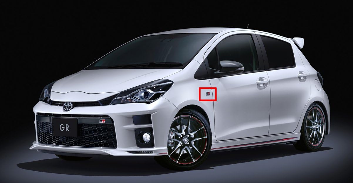 TOYOTA/トヨタ純正【GR/ガズーレーシング】サイドエンブレム/左右セット【VITZ/ヴィッツ／NCP131】【GR用】H29.09~R02.01