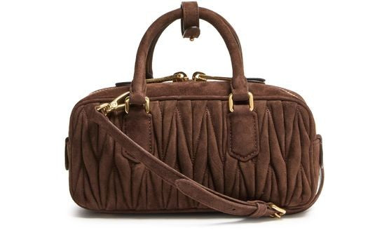 MIU MIU Small quilted suede Arcadie bag - Image 4