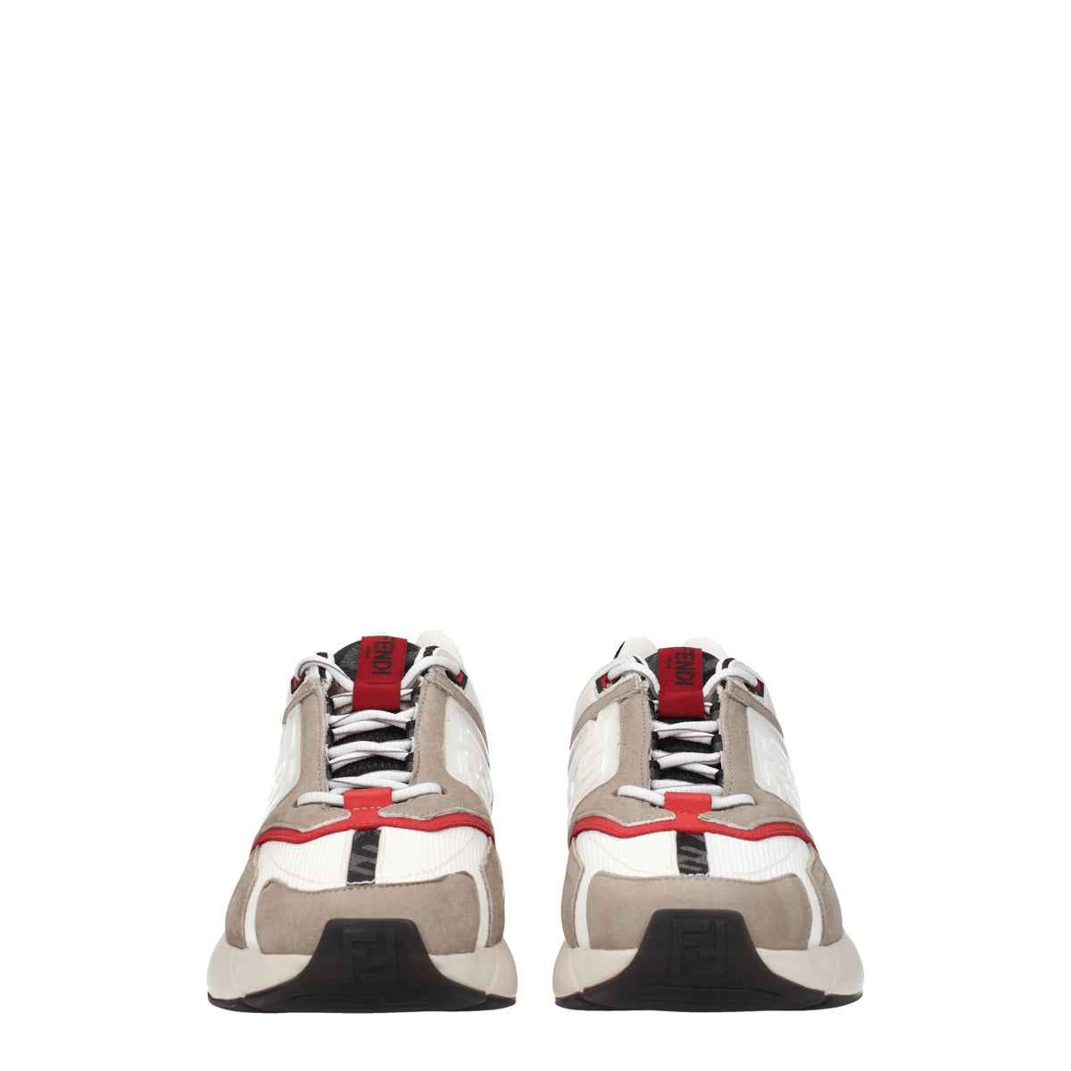 Fendi フェンディスニーカーより速いマン生地の白/泥 - Image 4