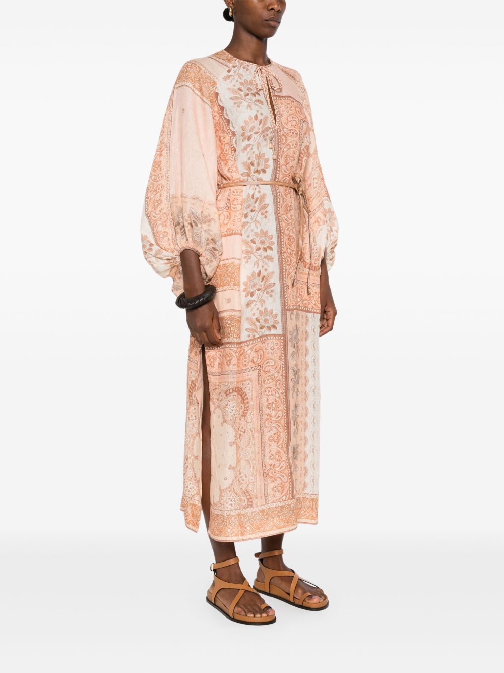 Zimmermann Zimmermannプリントリネンマキシドレス - Image 4
