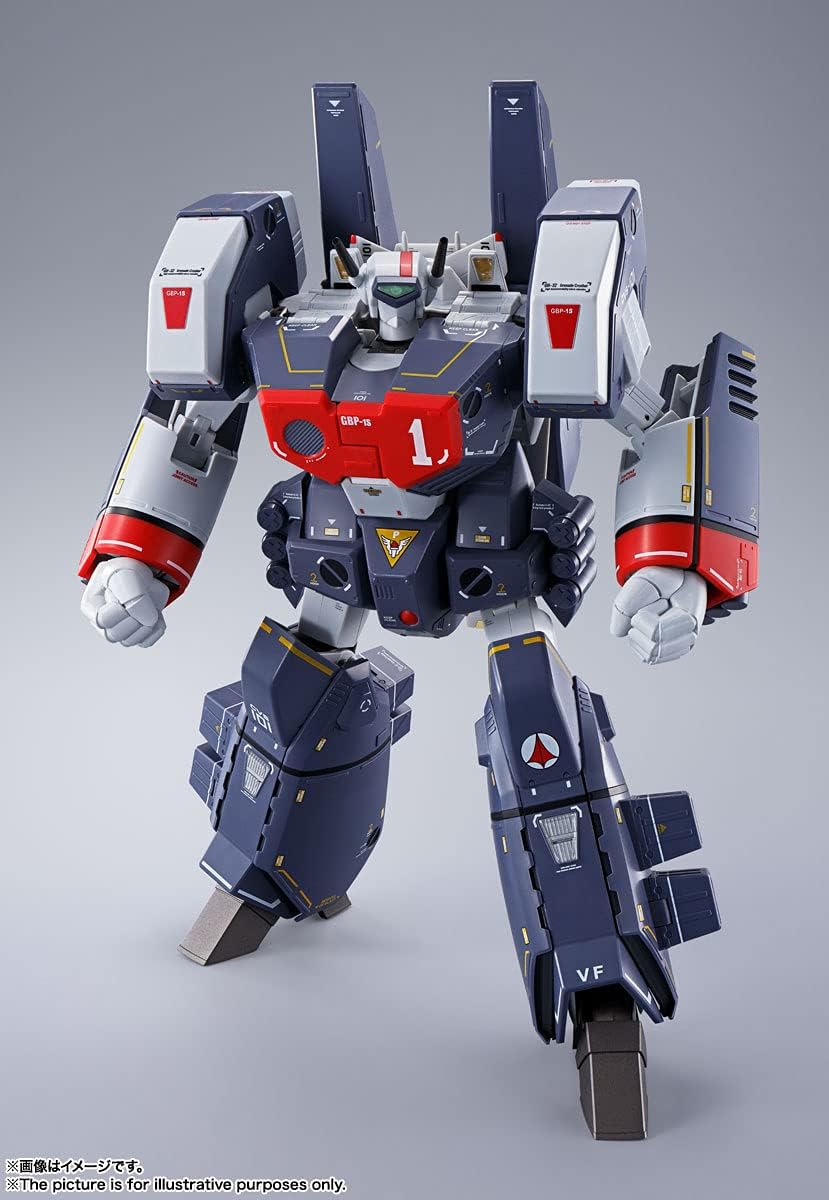 BANDAI SPIRITS DX Chogokin Macross VF-1J Armored Valkyrie (Ichijo Teruki), Approx. 11.0 inches (280 mm), ABS & Die Cast & PVC Pre-painted Action Figure