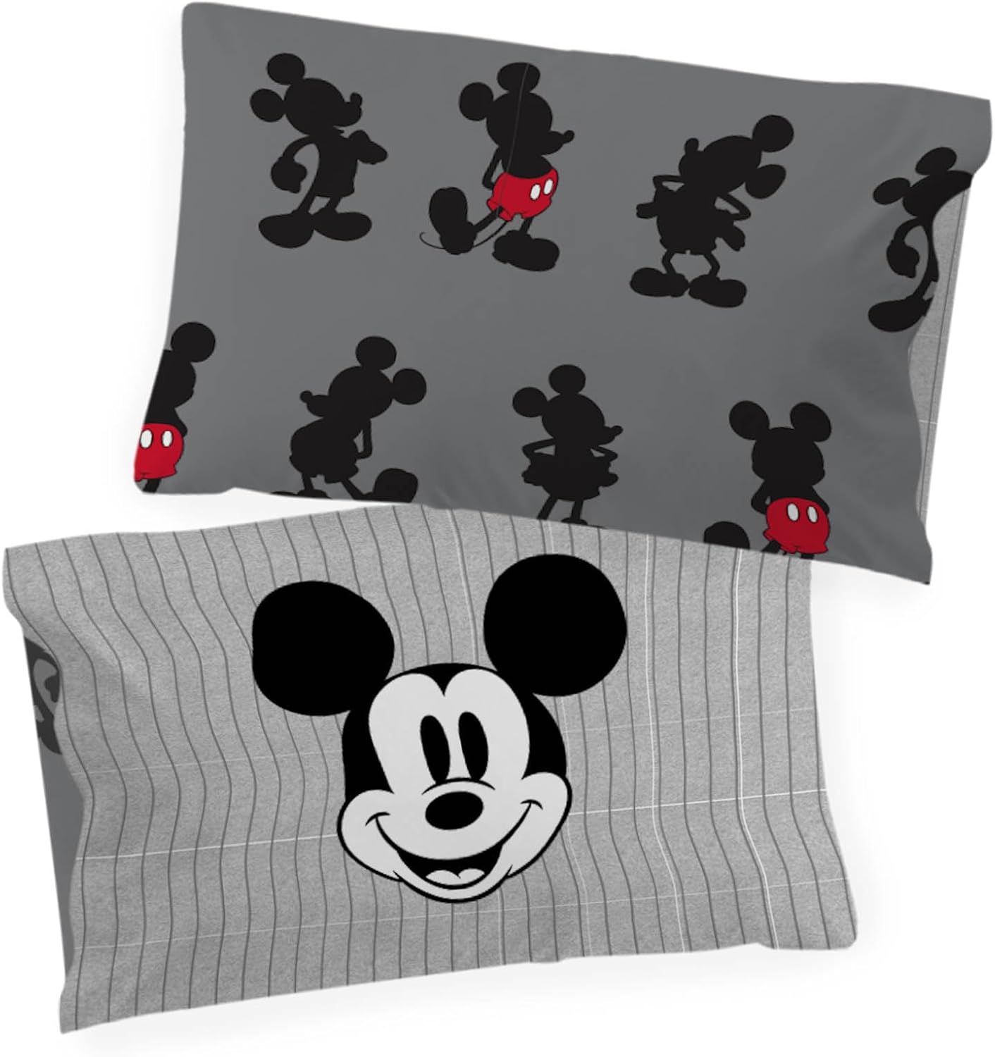 Jay Franco Disney Mickey Mouse Children's Double Bedding Set - Duvet Cover and Pillowcase Set 50 x 70 cm - 100% Cotton
