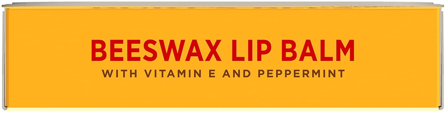 Bálsamo labial de cera de abejas de Burts Bees para unisex, 4 bálsamos labiales de 0.15 onzas