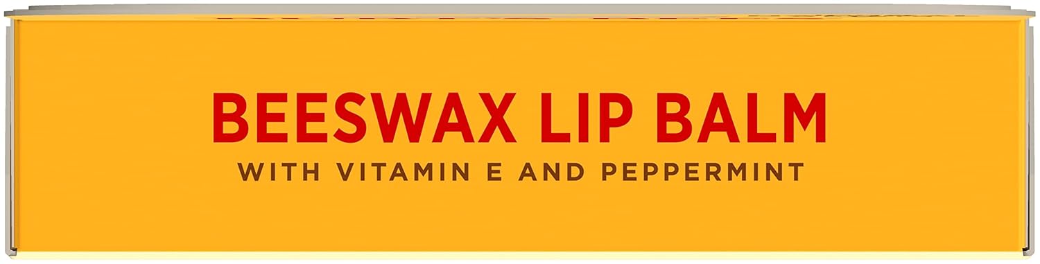 Bálsamo labial de cera de abejas de Burts Bees para unisex, 4 bálsamos labiales de 0.15 onzas