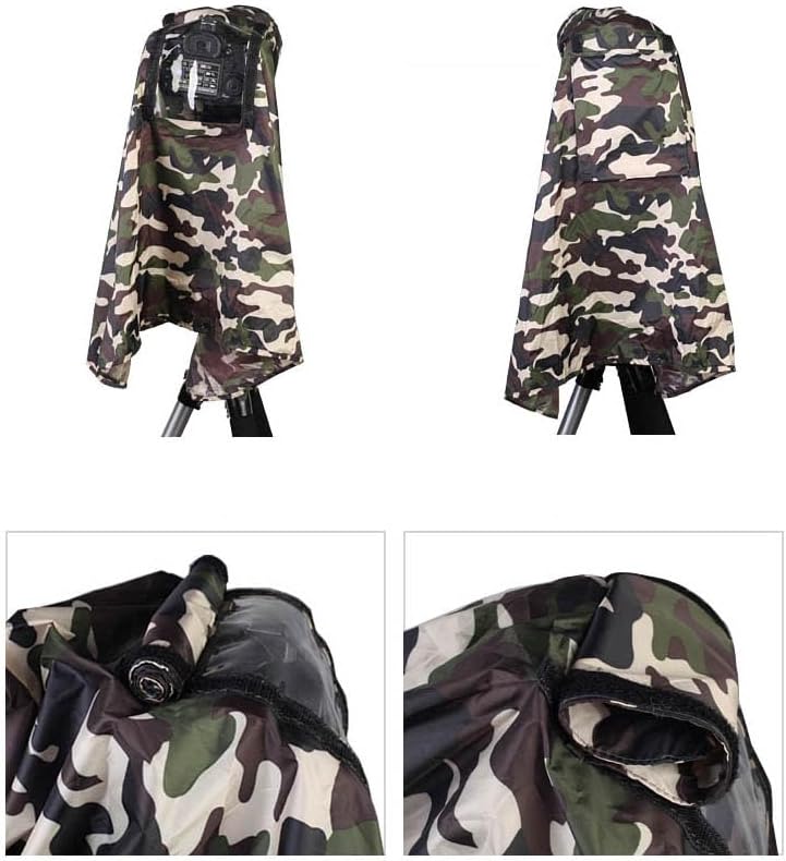 Camera Rain Cover, Camera Raincoat, Raincoat, Waterproof, Camera Cover, Rain Cover, SLR Cameras and Super Telephoto Lens, Rainproof, Windproof, Dustproof, Outdoor Digital Camera, Tripod Accessories,