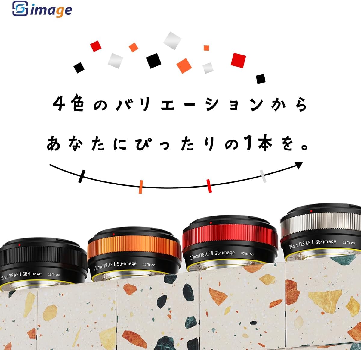 SG-image AF 1.0 inch (25 mm) F1.8 X Mount Black