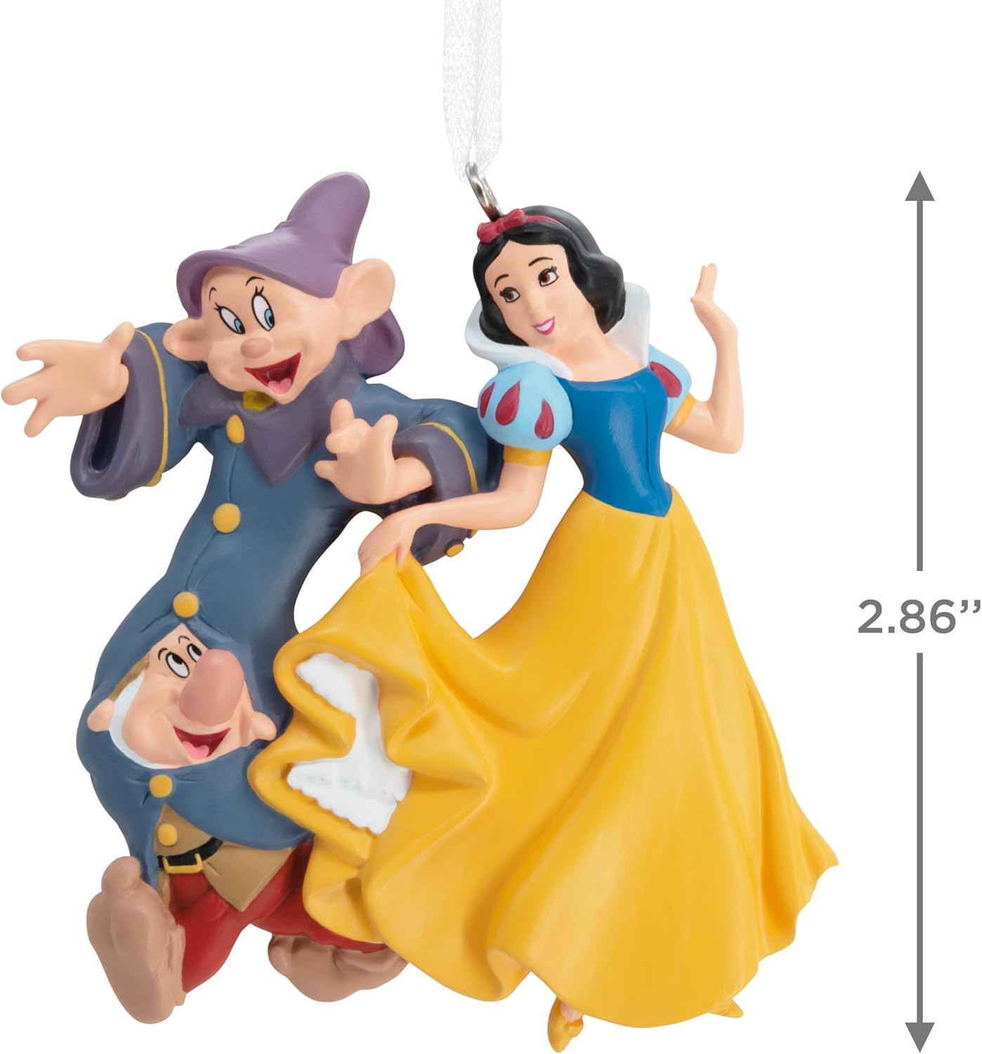 Adorno navideño Hallmark Disney Princess Blancanieves con Dopey y Sneezy