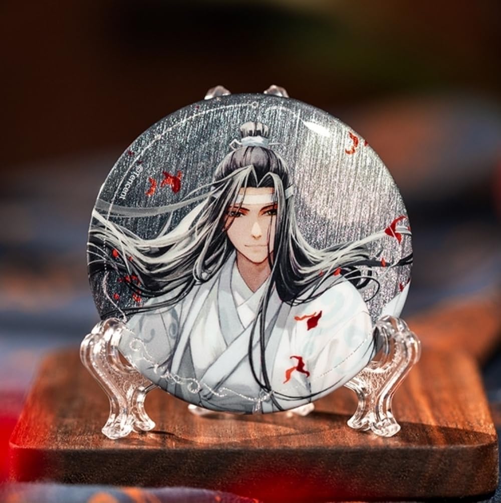 "Magesoshi" Geki Muenyi & Indigo Forget All In Set Can Badge Acrylic Colored Paper Anime Area Official Goods