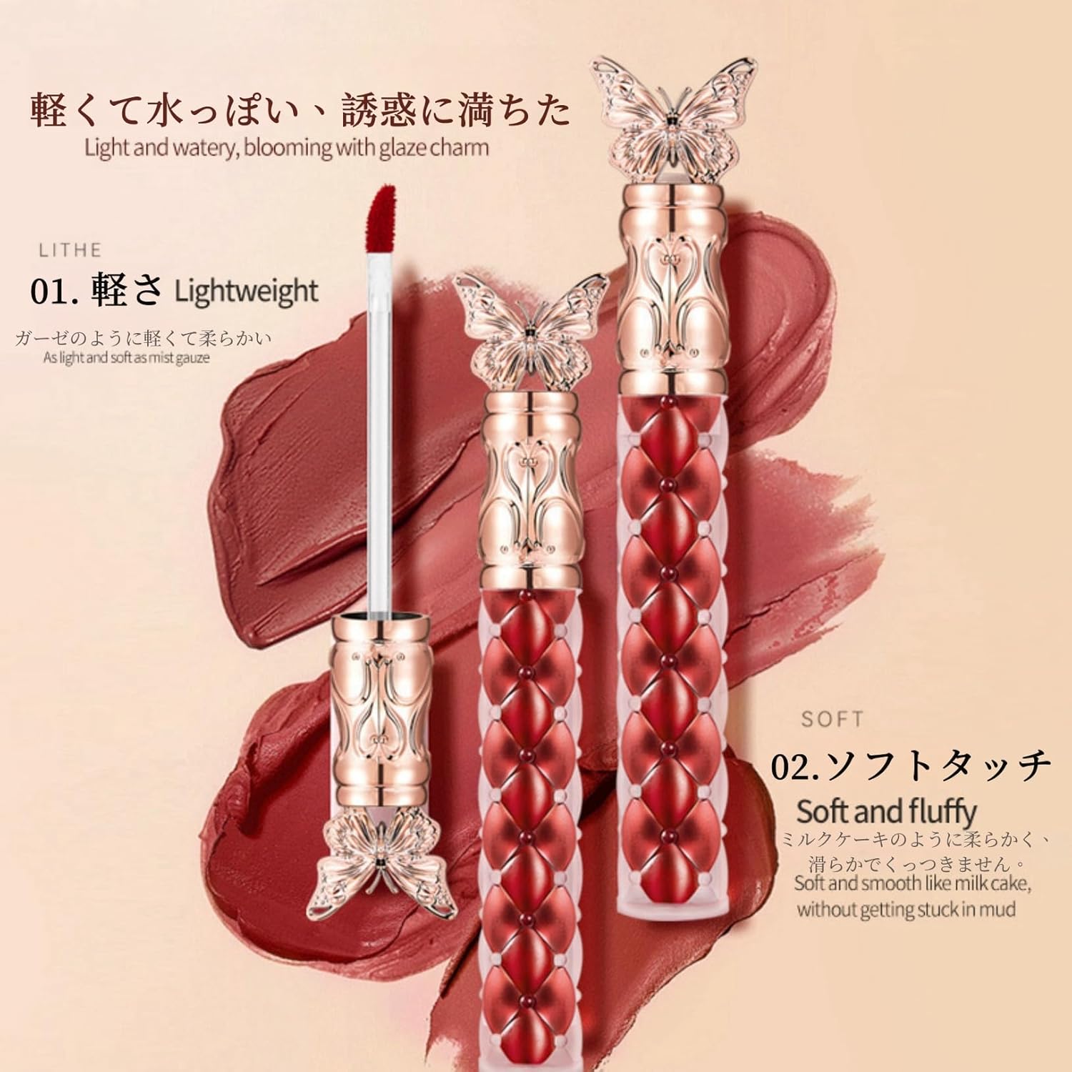 Matte Lacquer Velvet Lip Glaze Matte Moisturizing Liquid Lipstick Non-Stick Cup Velvet Lip Gloss - #666 Red