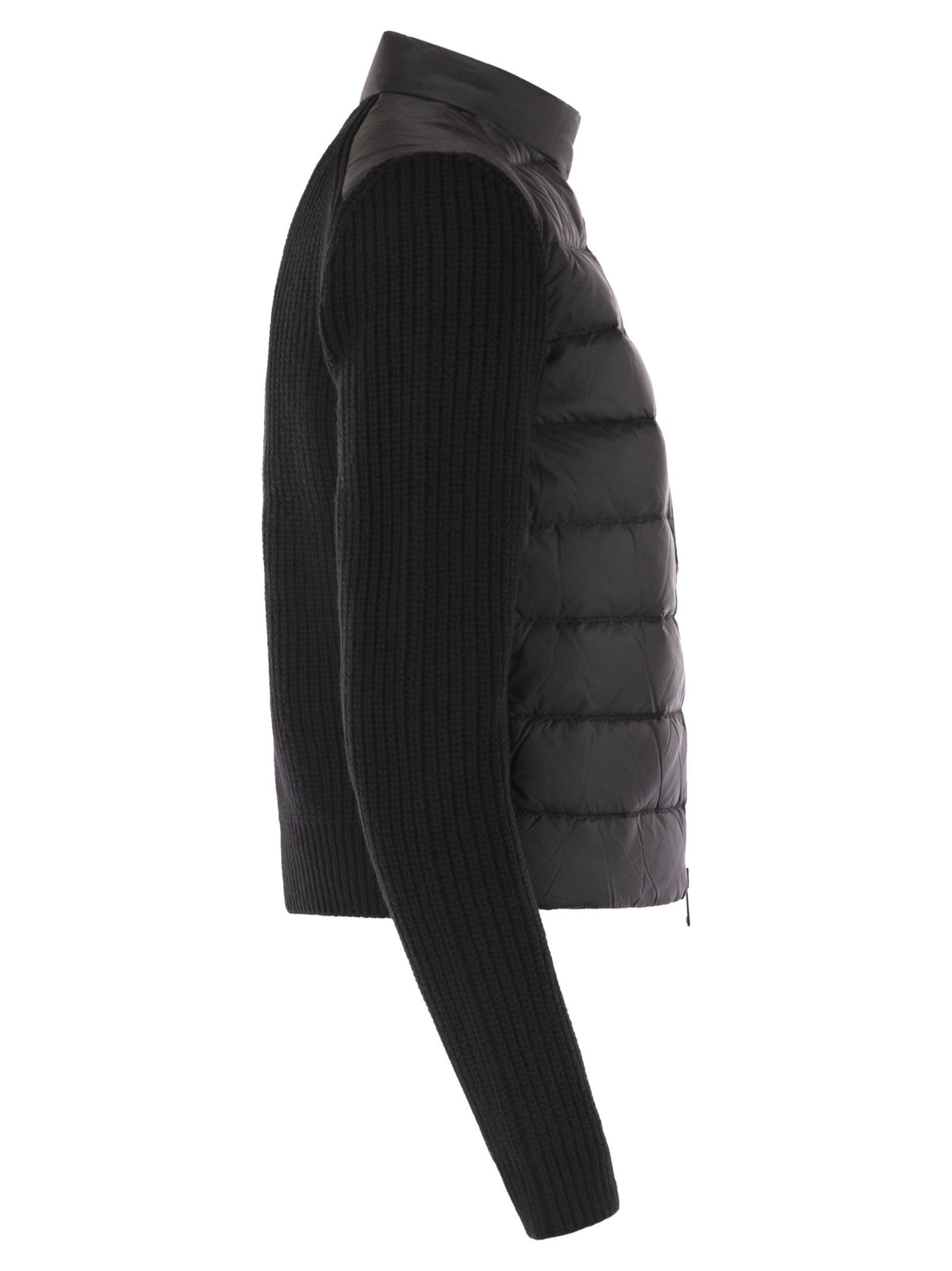 Moncler モンクラーはジップ付きのウールカーディガンをパッドします - Image 4