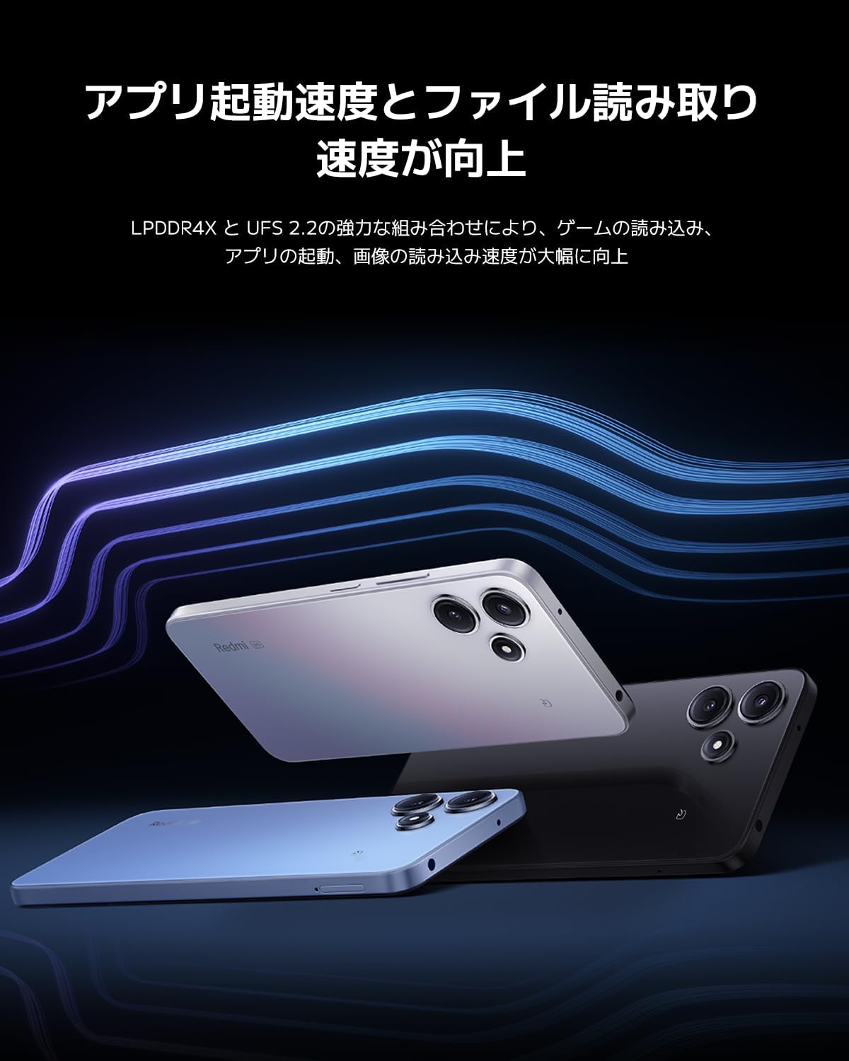 Xiaomi Sim-Free Smartphone, Redmi 12, 5G, 4GB + 128GB, 6.8 inch High Definition Display, Glass Back, Compatible with Docomo/au/SoftBank/Rakuten Mobile Lines, Midnight Black