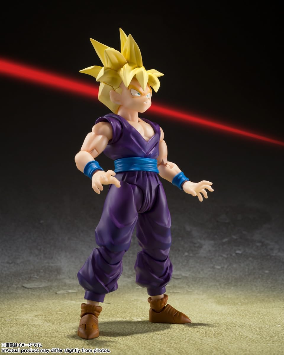 S.H. Figuarts Dragon Ball Z Super Saiyan Son Gohan - Warrior Beyond Goku, Approx. 4.3 inches (110 mm), PVC & ABS & Fabric, Pre-painted Action Figure