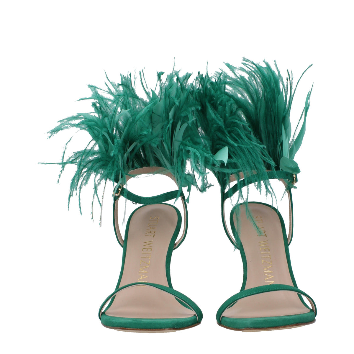 Stuart スチュアートワイツマン女性 'S サンダルスエードグリーン/エメラルド - Image 4