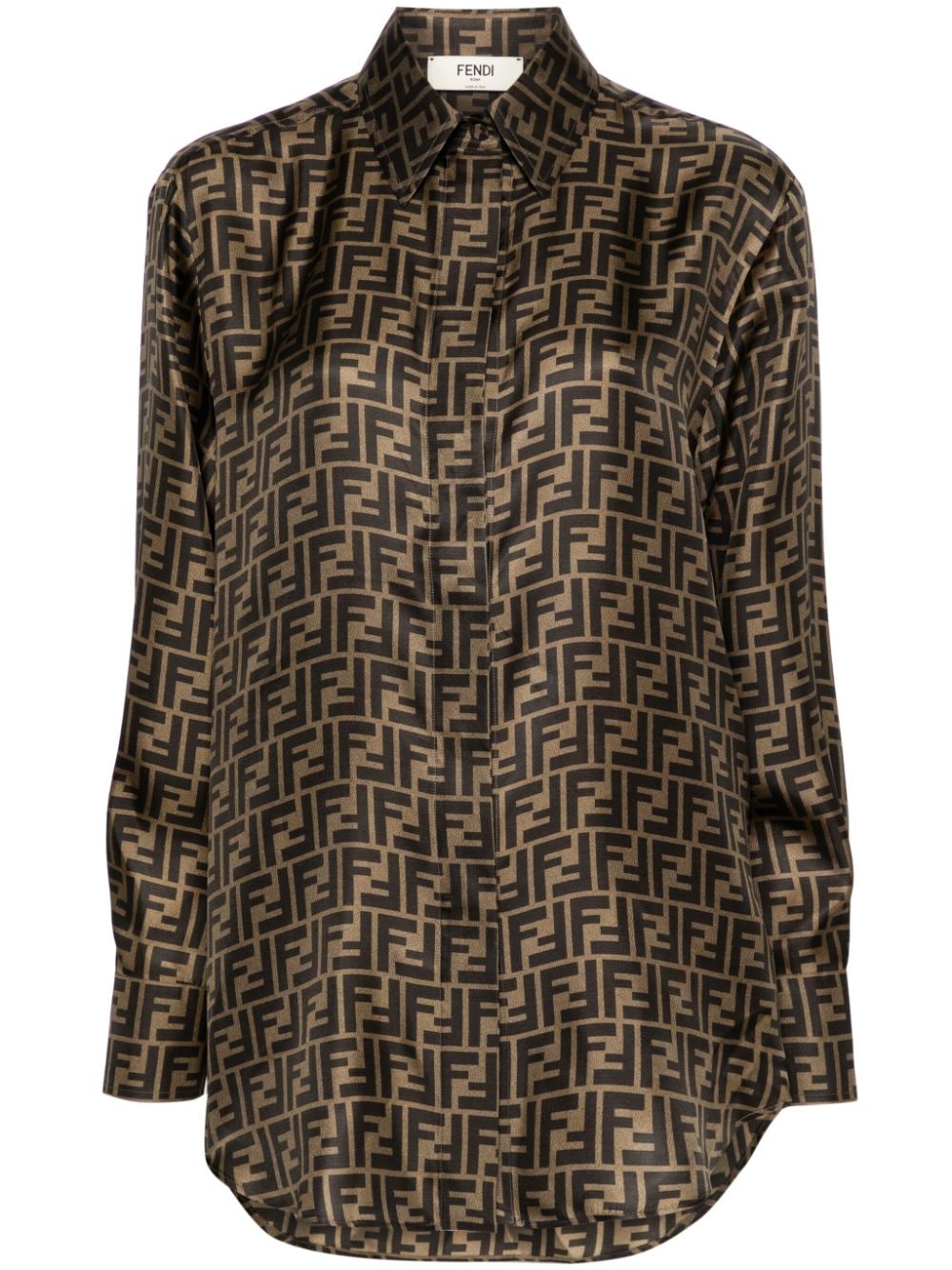 Fendi フェンディFFシルクシャツ - Image 4