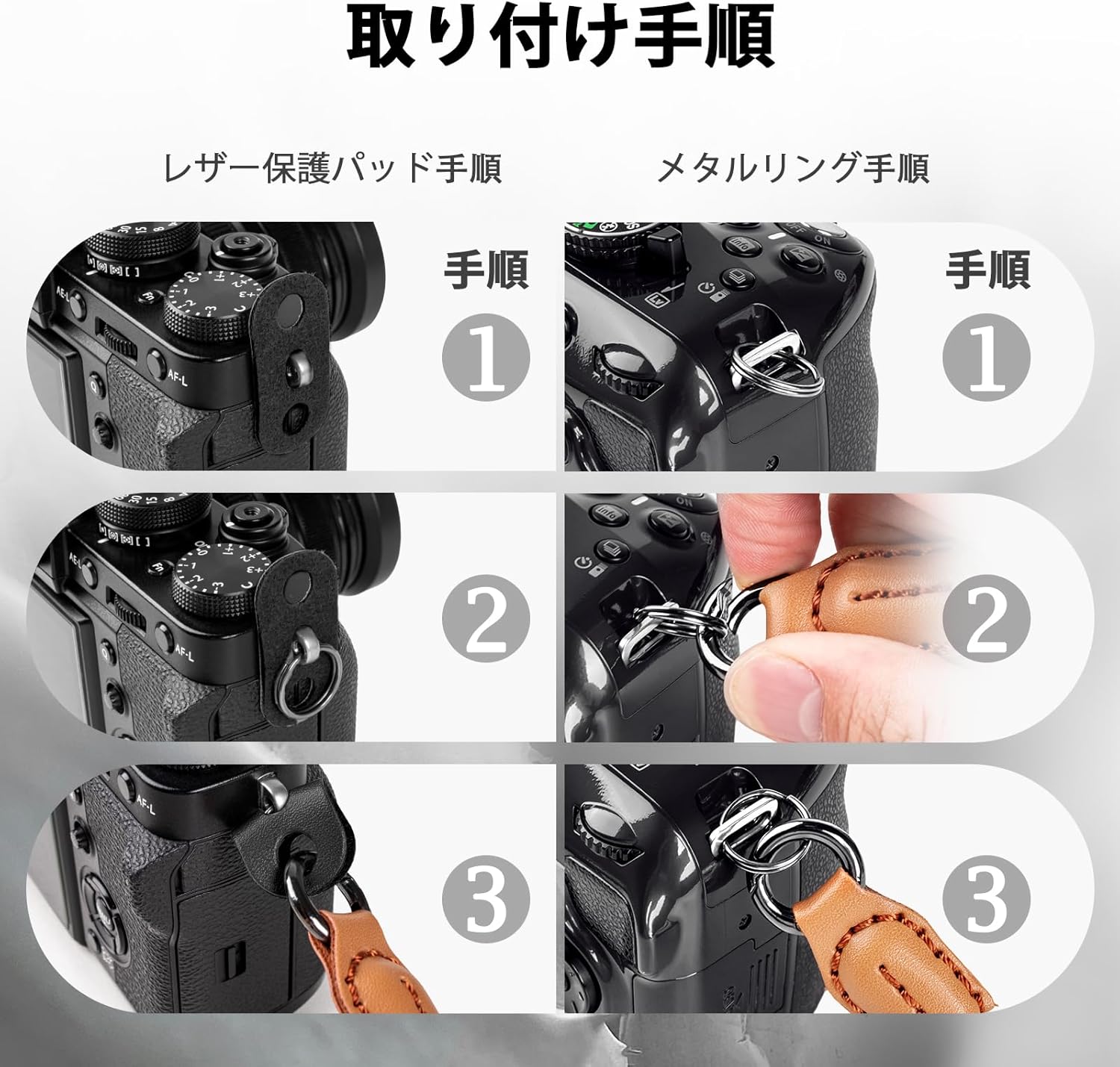 [VOVMOEYA] Camera Strap, Shoulder Strap for Fujifilm X100VI, Sony A6700, Canon EOS R10, Nikon Zf, Camera Rope, Crossbody Shoulder Quick Release Climbing Rope, Nylon with Metal Ring Neck Strap for SLR