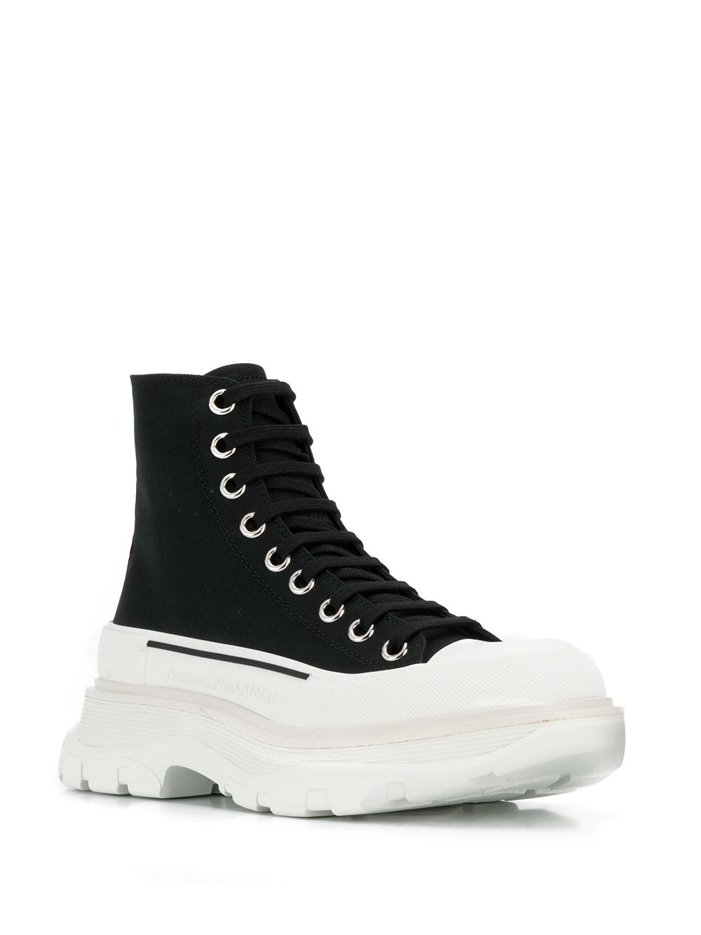 Alexander McQueen アレクサンダーMCクイーントレッドスリックアンクルブーツ - Image 4
