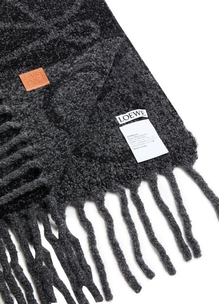 LOEWE Anagram scarf in alpaca and wool - Image 4