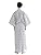 Kyoetsu Men's Inn Yukata Sleepwear 2-Piece Set (Yukata/Coordinating Cord)