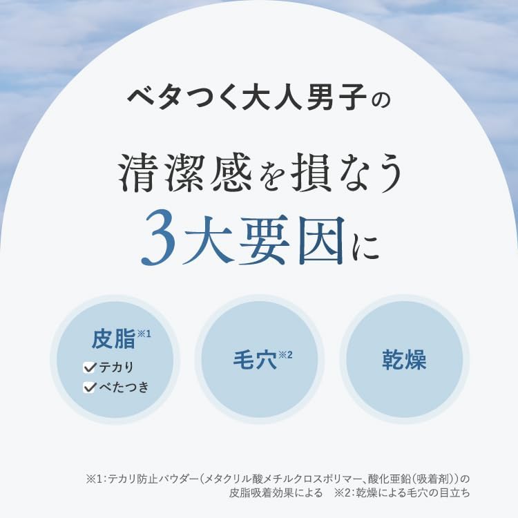 Men's Cosmetics All-in-One Powder Lotion, 120ml, New Japanese Medicine, Pores, Retinol, Vitamin C, Glutathione, CICA, Skin Care, Moisturizer, For Men