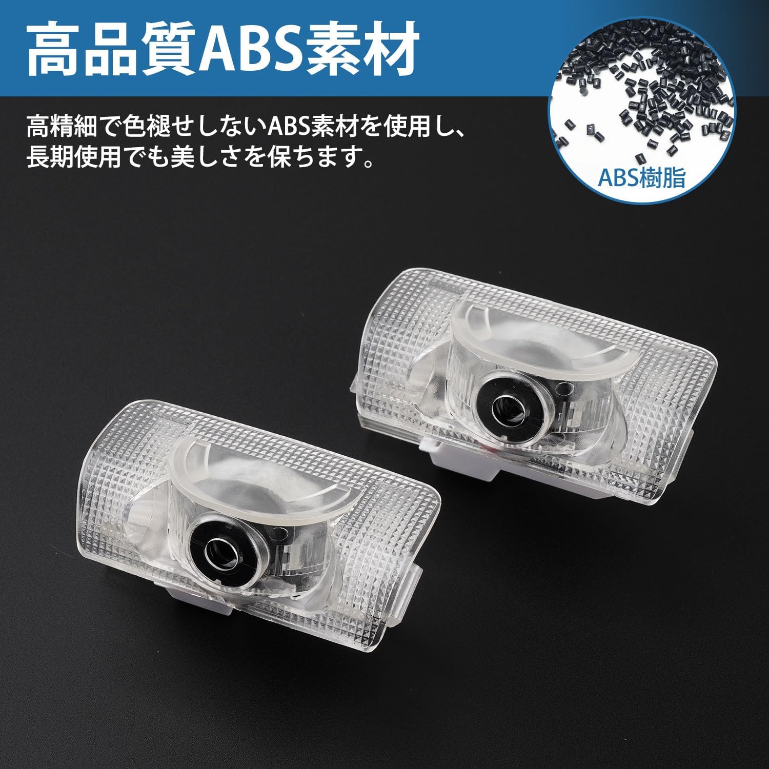 Toyota Land Cruiser 250 Courtesy Lamp LED with Laser Logo Rank TRJ250W/GDJ250W Type 5 Seater 7 Seater Dedicated Foot Lamp High Brightness Genuine Replacement Easy Installation Coupler On Car