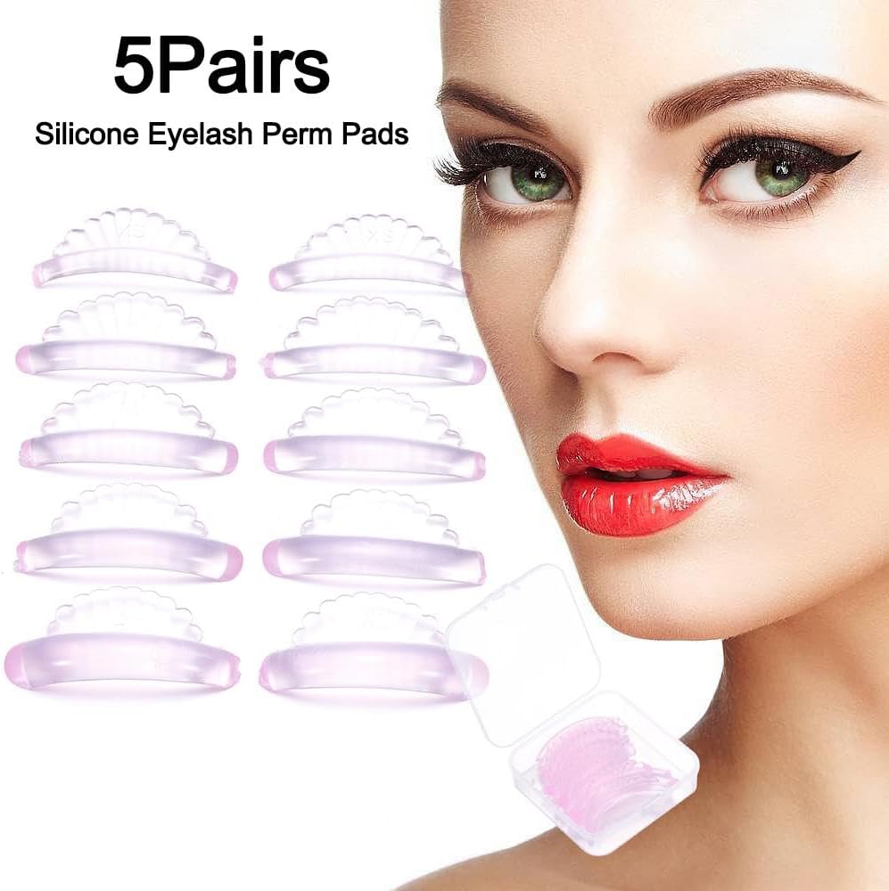 Silicone Eyelash Perm Pad Shell Style Eyelash Lifting Shield Self Adhesive Lash Lift Rod 3D Eyelash Curler Accessories Applicator Tool