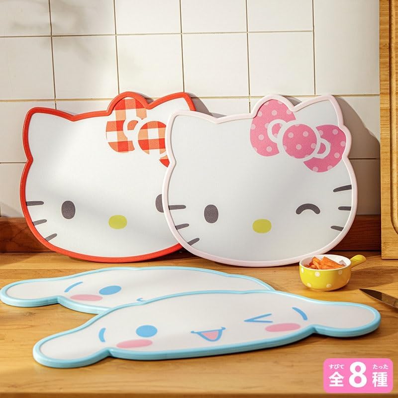 Kuromi My Melody Cinnamoroll, Hello Kitty Cute Animal Cutting Board, Camping, Lightweight, Suitable for Outdoor Use, Heat Resistant, Multifunctional, (Size : Hello Kitty)