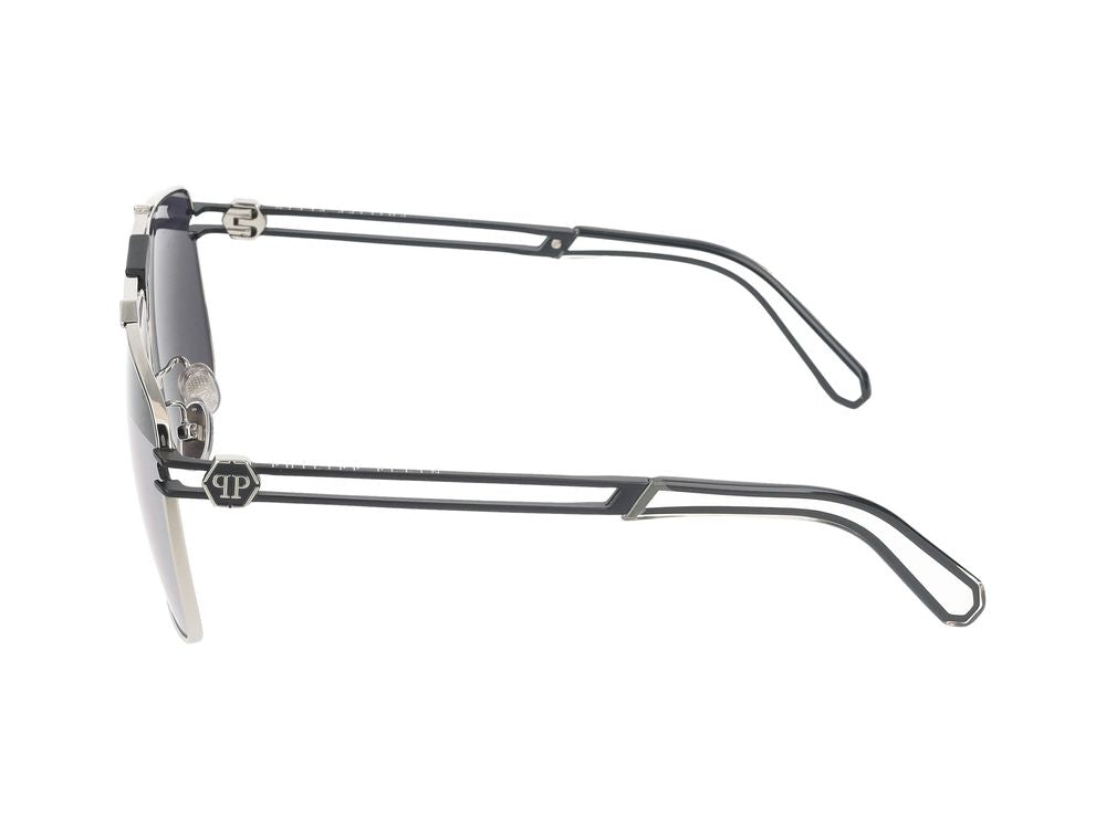 Philipp サングラスフィリッププレインSPP049 M K07 X Palladio Lucido C/Parti Nero Semilucido/11/145 - Image 4