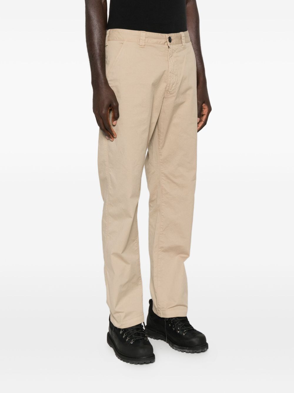 Stone Stone Island Logo Cotton Cargo Trousers - Image 4