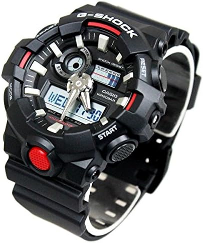 Police Self-Defense Force Civil Servant Job Celebration Entrance Celebration G-Shock 20 ATM Water Resistant Analog Digital Plastic Belt Watch for Men (GA-700-1A GA-700-1B GA-700-4A) (GA-700-1A (Black