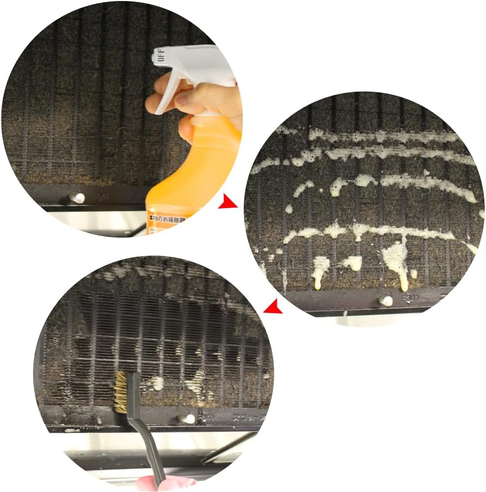 Oil Craftsman 16.9 fl oz (500 ml), Set of 3 Brushes, Stubborn, Oil, Dirt, Ventilation Fan, Duct, Fish Grill, Oil-Based Walls, Cleaning, Removing