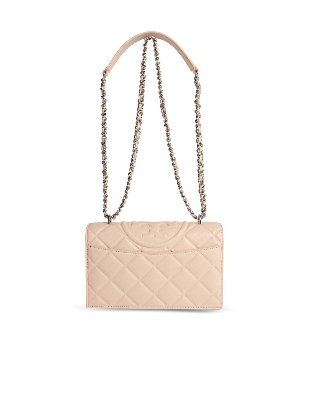 Tory Tory Burch 'Fleming' Small Pink Lear Crossbodyバッグ - Image 4