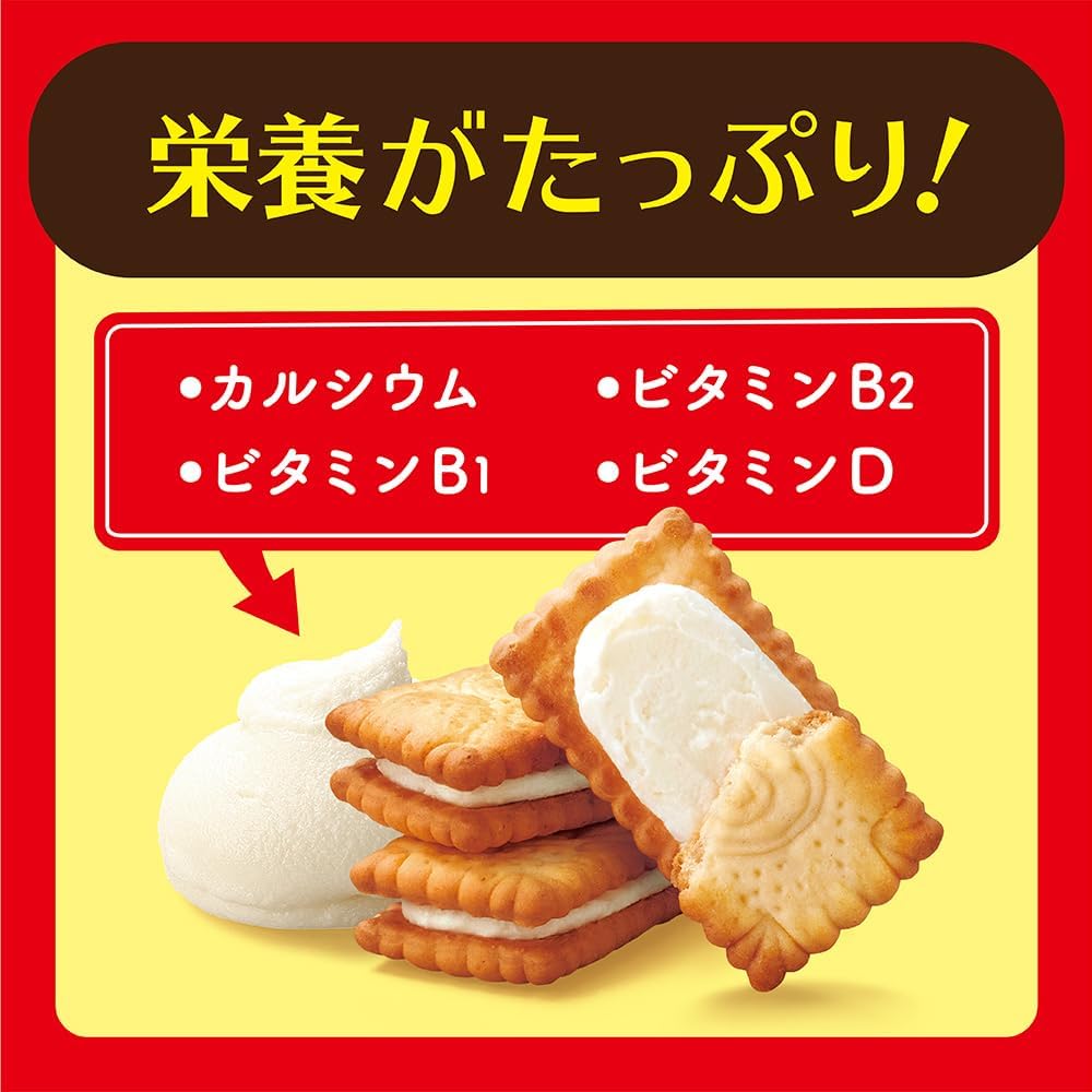 Bisco Mini Pack bisco glico Lactobacillus Cream Sandwich Biscuit Milk Cream 5 pieces × 20 packs Ezaki Glico