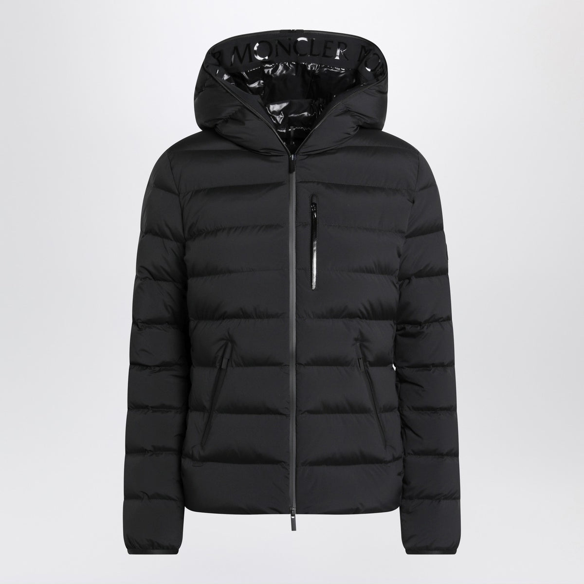 Moncler Moncler Black Herbe Hooded Puffer Jacket - Image 4