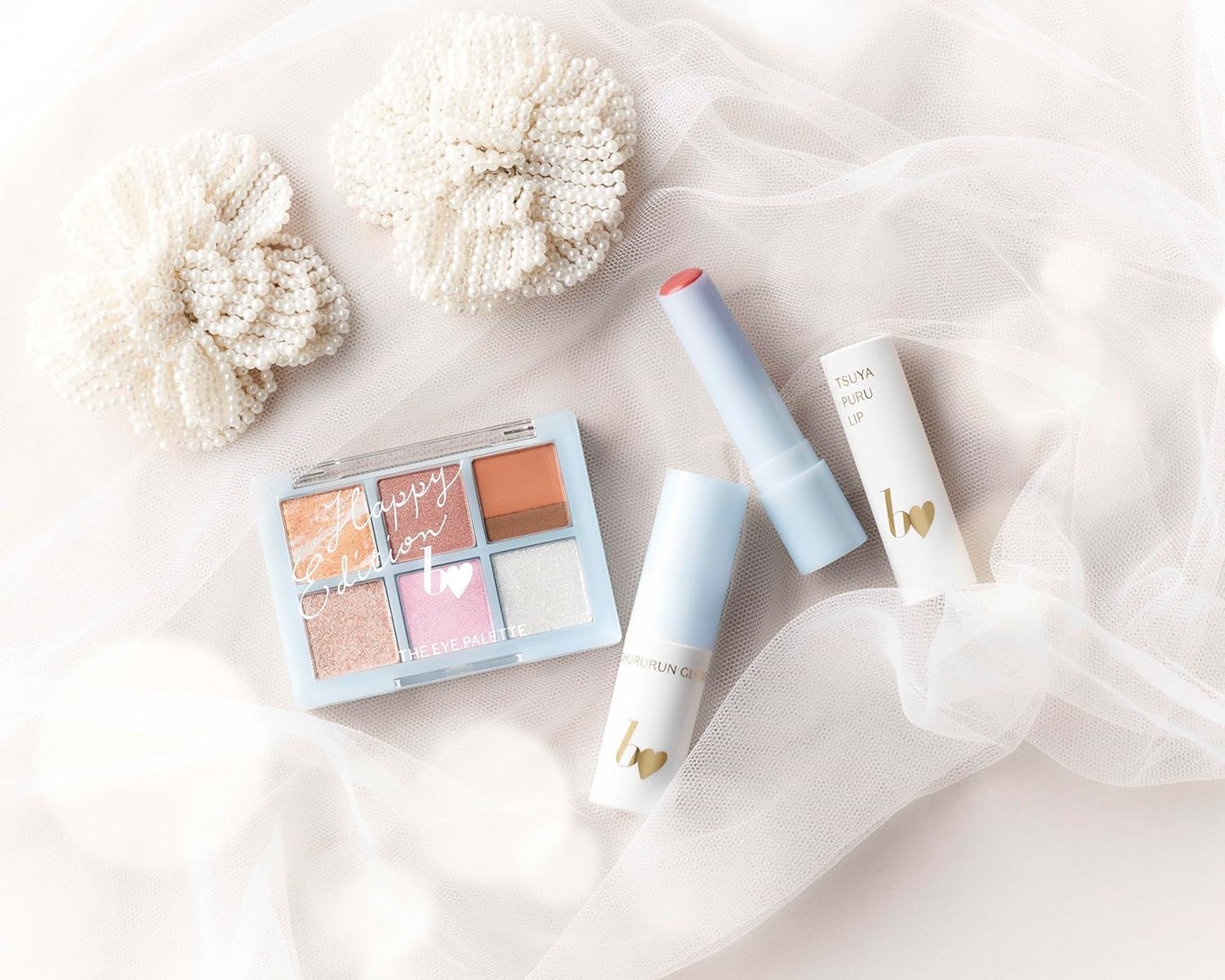 b idol Chururun Gloss 101 Tiara Blue 0.09 oz (2.5 g), Lip Gloss, Glitter, Skin Care, Plump, Shiny, Moisturizing, Beauty Ingredient