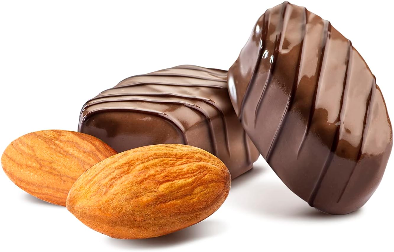 Jomara Dates Chocolate Candy with Dates, 3 Types (Nuts & Orange Peel Filled Date), Premium Filled Dates, 6.3 oz (180 g), Dates Non-GMO, Super Food, Dry Fruits, Sweets