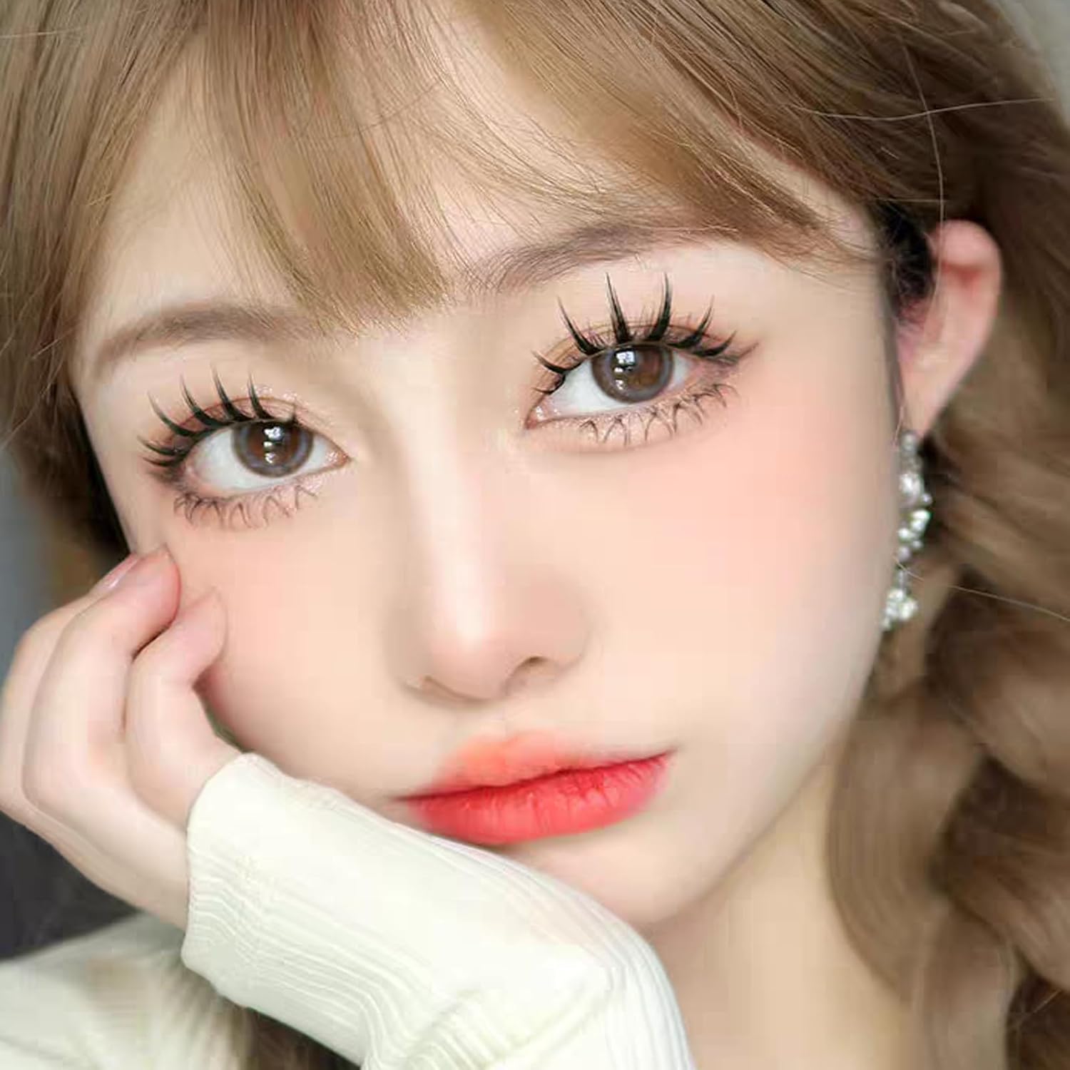 False Eyelashes, For Lower Eyelashes, Natural False Eyelashes, Handmade High Quality Fiber, Comfortable, 3D Feeling, Transparent, 3D False Eyelashes, Cute Eyelashes, Reusable, Lifelashes,