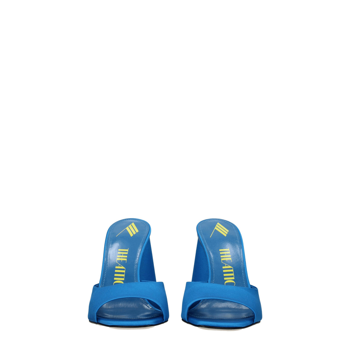 The Attico Sandalsの女性サテン天国/ターコイズ - Image 4