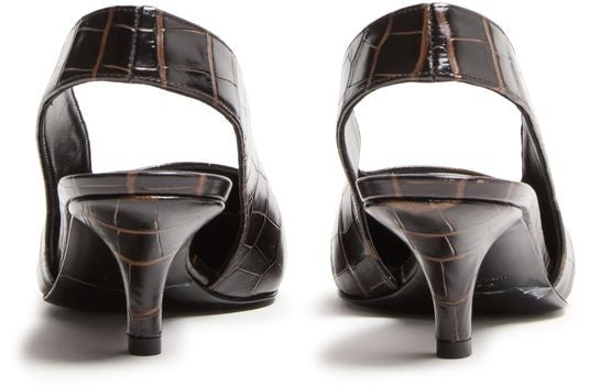 TOTEME Classic croco embossed slingbacks - Image 4