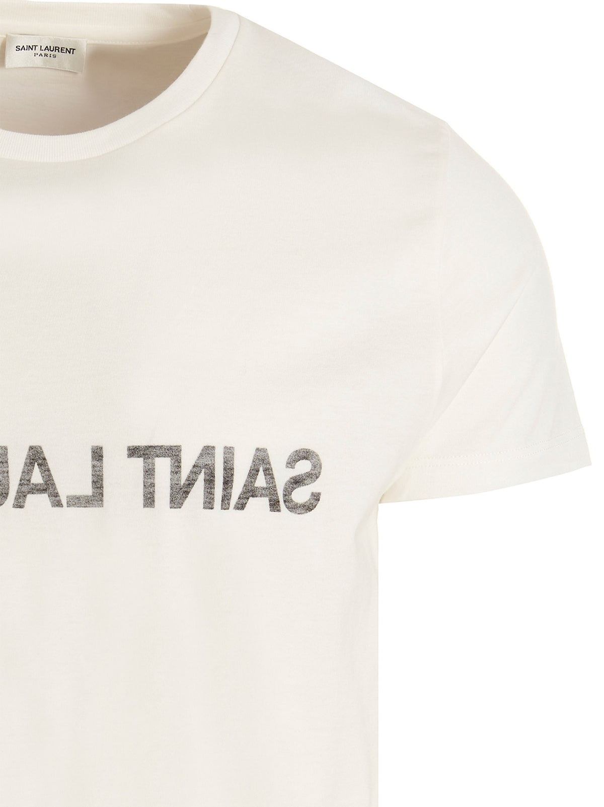 Saint セントローランロゴプリントTシャツ - Image 4