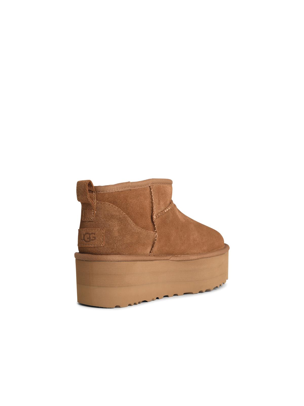 Ugg Ugg 'Classic Ultra Mini Platform' Chestnut Suede Boots - Image 4