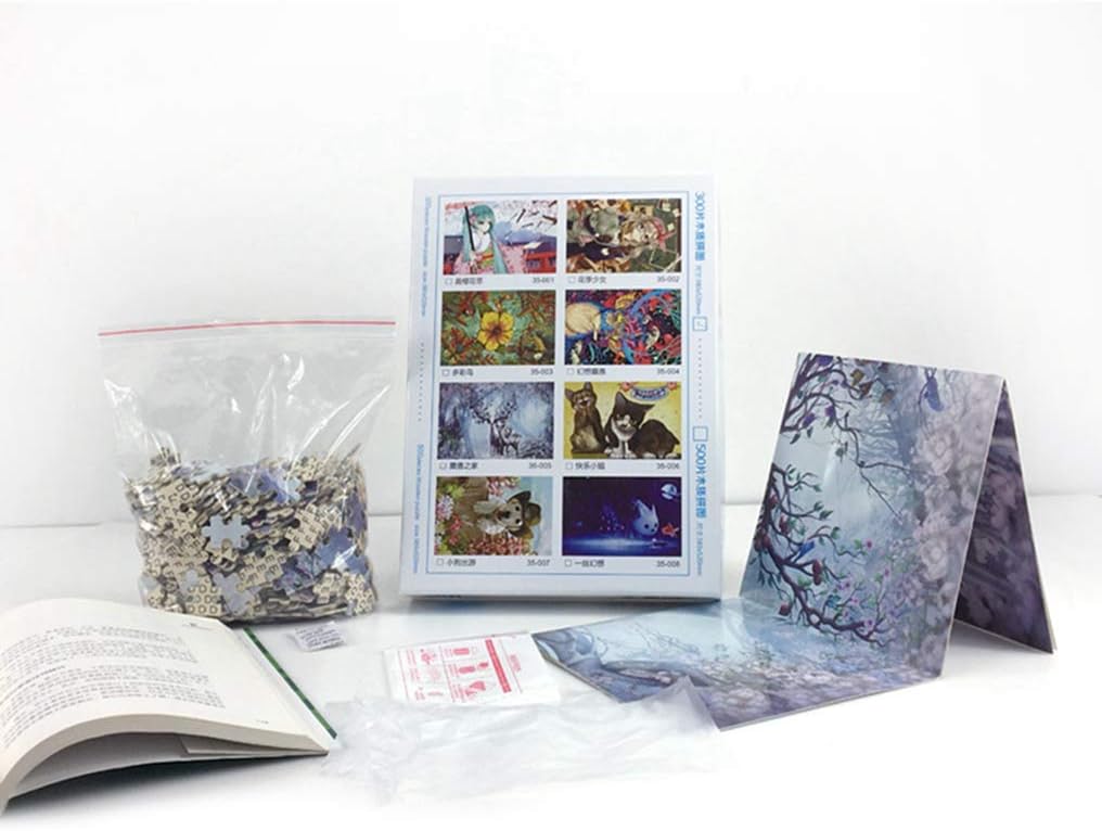 LoveTheFamily Puzzles Mermaid 500 Piece Jigsaw Puzzle, Alphabet Writing on the Back, Birthday Gift, Toy Art, Crafts, DIY, Handmade, Decoration, Cartoon Anime, Early Buddhism, Toy (Wooden Puzzle), 15.0