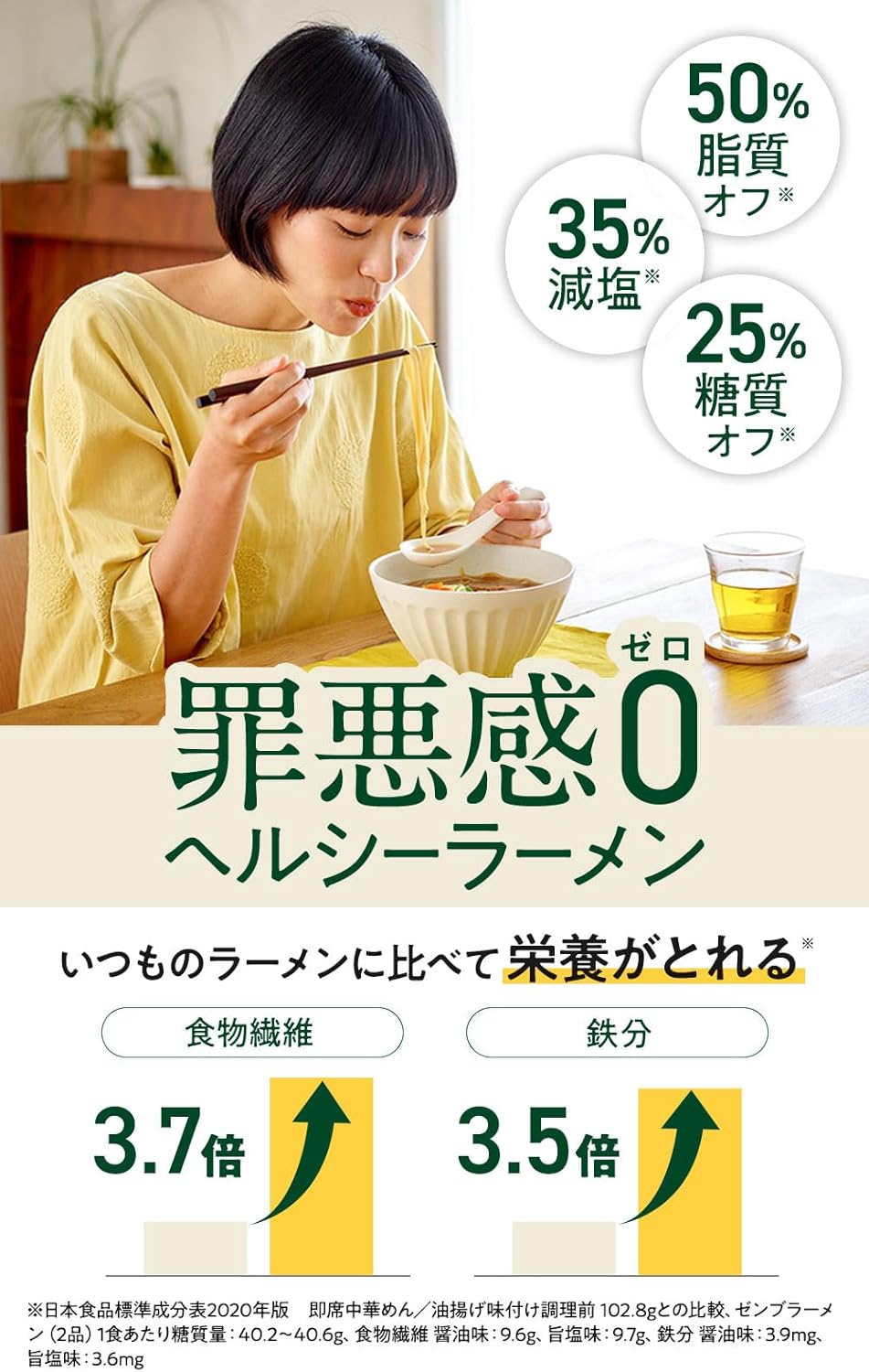 【 Gluten-Free Ramen 】ZENB Zenbu Ramen Bag Noodles Meal Kit 6 Servings Soy Sauce Flavor Quick Boil 4 Minutes [Low Carb Gluten-Free Bag Ramen Sugar Control Dietary Fiber Supplement Protein Fiber Fat Cut