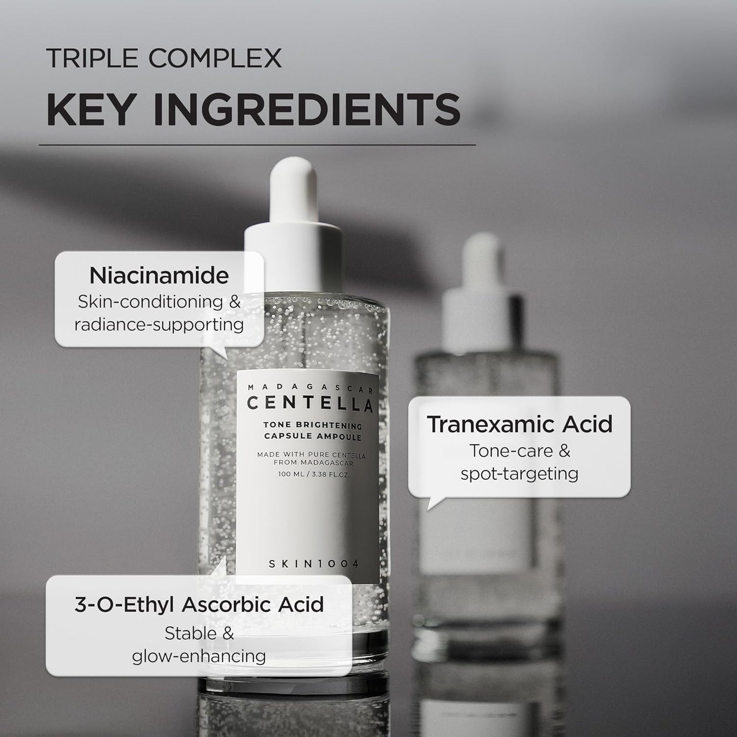 SKIN1004 Tone Brightening Capsule Ampoule, 3.4 fl oz (100 ml), Tone-Brightening Capsule Ampoule, 3.4 fl oz (100 ml), Whitening Care, Serum