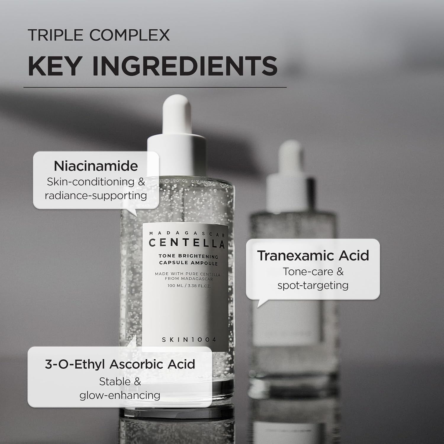 SKIN1004 Tone Brightening Capsule Ampoule, 3.4 fl oz (100 ml), Tone-Brightening Capsule Ampoule, 3.4 fl oz (100 ml), Whitening Care, Serum