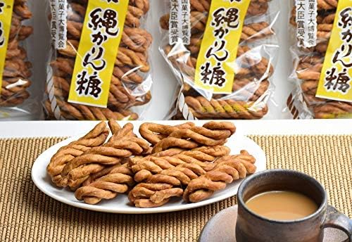 Rope Kendo Aomori Tsugaru Specialty Tsugaru Hendo Ishizaki Yayseido Award Winner of the Ministry of Agriculture, Forestry and Fisheries Award, Handmade Flavor, Treats, 7.1 oz (200 g), 6 Bags (6 Rope)